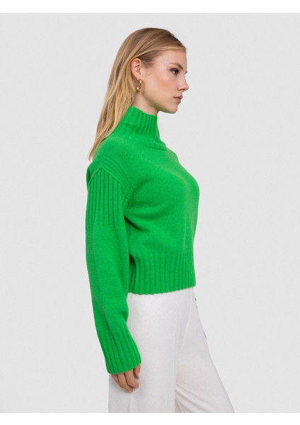 Dik Yakalı Örgü Oyunlu Kazak fiyatları