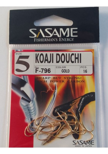 Koaji Douchi Gold F-796 Serisi Olta Iğnesi No:5 fiyatları