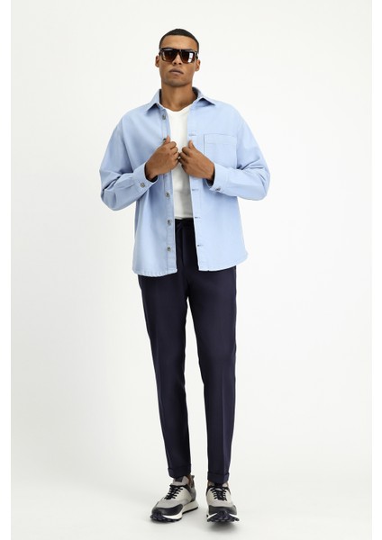 Uzun Kol Regular Fit Pamuk Denim Gömlek fiyatları