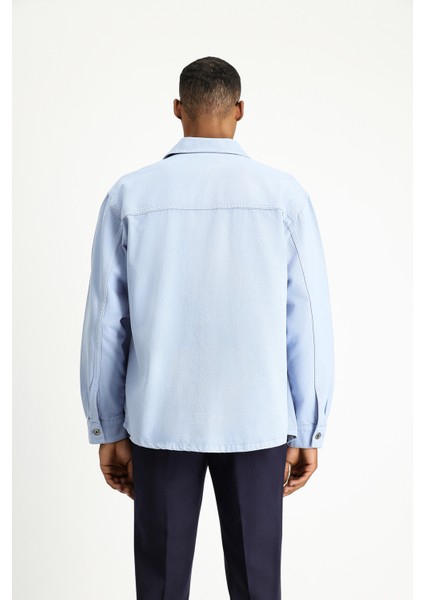 Uzun Kol Regular Fit Pamuk Denim Gömlek indirimleri