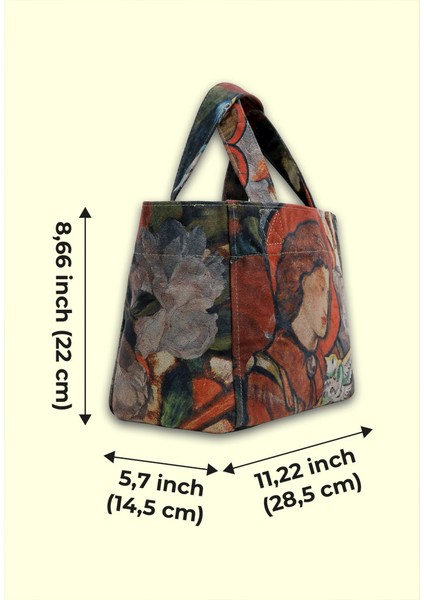 Kadın Vegan Çok Renkli Medium Tote Bag - Pure Reflection Tasarım