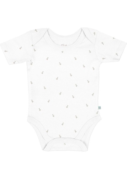 Feather Organik Pamuk Bebek Kısa Kollu Body
