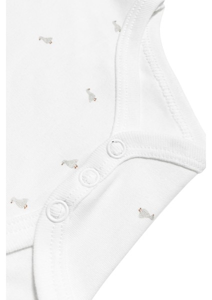 Feather Organik Pamuk Bebek Kısa Kollu Body fırsatları