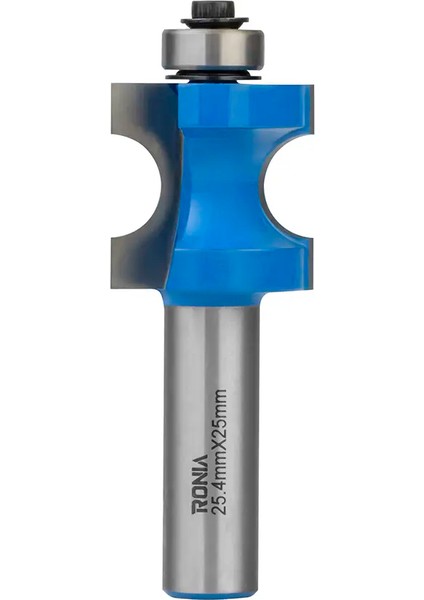 Ahşap Freze Bıçağı 20B-25425012 Rulmanlı Boğa Kesim Freze Ucu Sap 12 mm