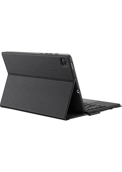 Galaxy Tab S6 Lite Için Ayrılabilir Bluetooth Klavye Ultra Ince Deri Kılıf Siyah (Yurt Dışından)