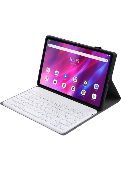 Lenovo Qitian K10 TB-X6C6X Için YAK10 Bluetooth Klavye Deri Kılıf Altın Gül (Yurt Dışından)