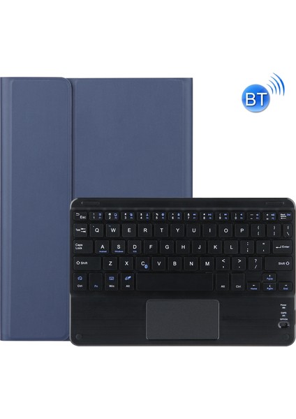 Lenovo Tab M10 Fhd Rel Için Bluetooth Klavye Koruyucu Deri Kılıf Mavi (Yurt Dışından)