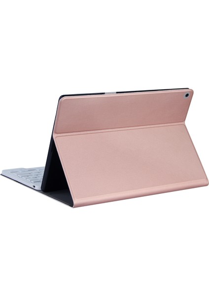 Lenovo Tab M10 Fhd Rel Için Bluetooth Klavye Deri Kılıf Altın Gül (Yurt Dışından) fiyatları