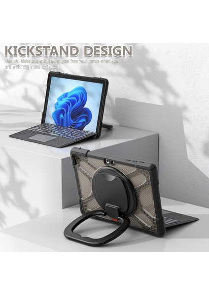 Microsoft Surface Go 1/2/3 Için Tpu + Pc Kılıfı (Yurt Dışından)