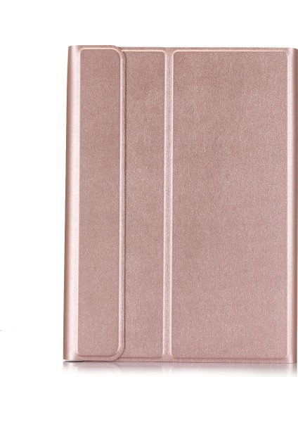 Samsung Galaxy Tab S7 T870/T875 Klavye Deri Kılıf Için Altın Gül (Yurt Dışından)