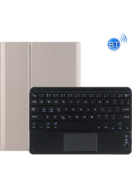DY-P10-C Bluetooth Klavye Koruyucu Deri Kılıf Lenovo Tab P10 10.1 Inç Için Altın (Yurt Dışından)