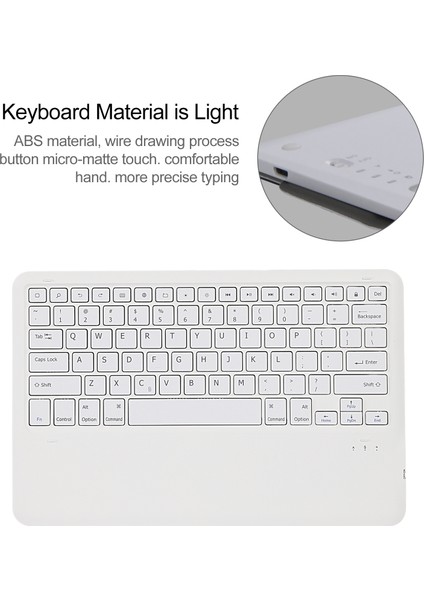 A970B Ayrılabilir Bluetooth Klavye Kılıfıgalaxy Tab S7 Fe T730/T736/S7+ T970/T975/T976 Altın (Yurt Dışından)