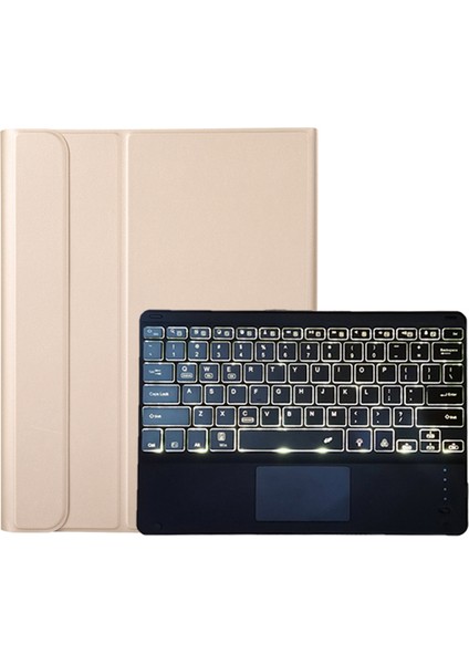 Huawei Matepad Pro 12.6 2021 Ultra Ince Tablet Klavye Deri Kılıf Için Altın (Yurt Dışından)