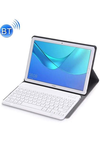 ZH Store Huawei Mediapad M5 10.8 Inç Için Bluetooth Klavye Deri Kılıf Altın Gül (Yurt Dışından)