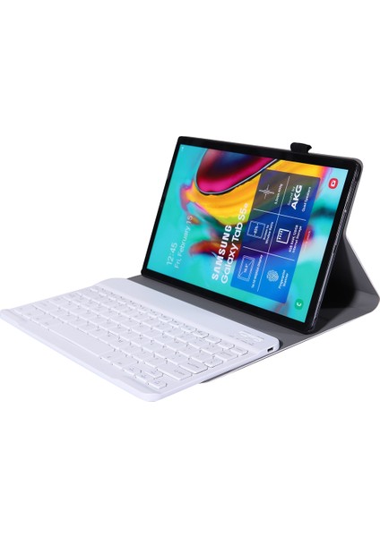 A610 Bluetooth Klavye Pu Kılıf Galaxy Tab S6 Lite 10.4 P610 Için Altın (Yurt Dışından)