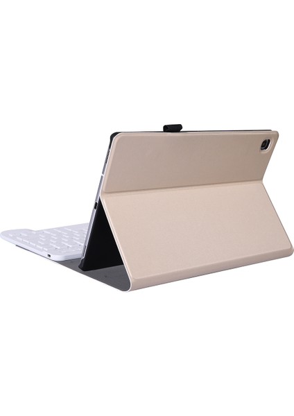 A610 Bluetooth Klavye Pu Kılıf Galaxy Tab S6 Lite 10.4 P610 Için Altın (Yurt Dışından)