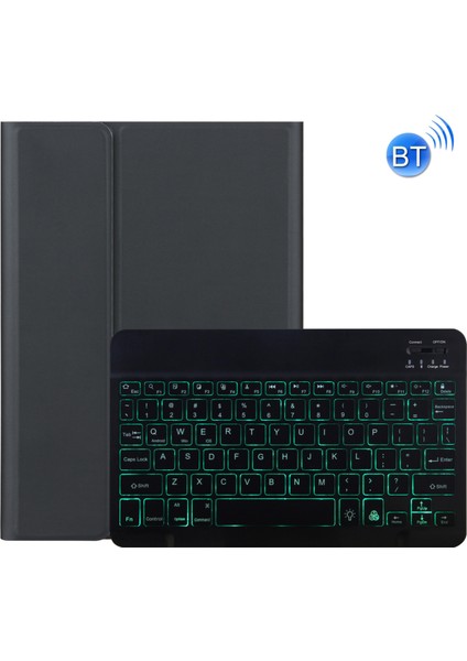 Lenovo Tab E10 Için Bluetooth Klavye Koruyucu Deri Kılıf Siyah (Yurt Dışından)