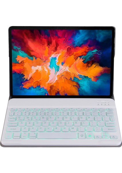 Lenovo Tab E10 Için Bluetooth Klavye Koruyucu Deri Kılıf Altın (Yurt Dışından)
