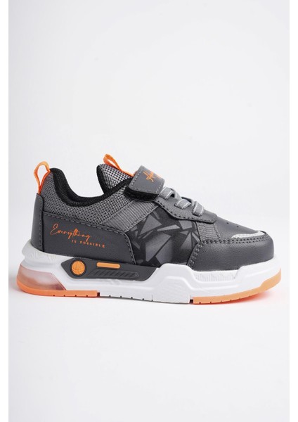 Dory Garantili Işıklı Bağcıklı ve Cırtlı Çocuk Sneaker Spor Ayakkabı