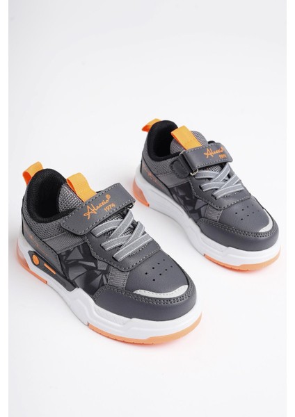 Dory Garantili Işıklı Bağcıklı ve Cırtlı Çocuk Sneaker Spor Ayakkabı