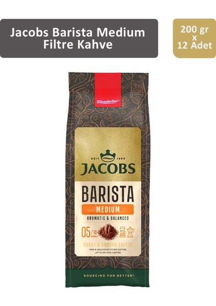 Barista Medium Filtre Kahve 200 gr x 12 Adet