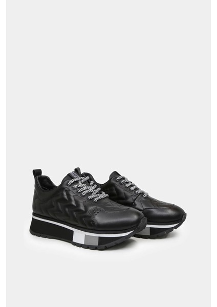 Monza Deri Sneaker Siyah