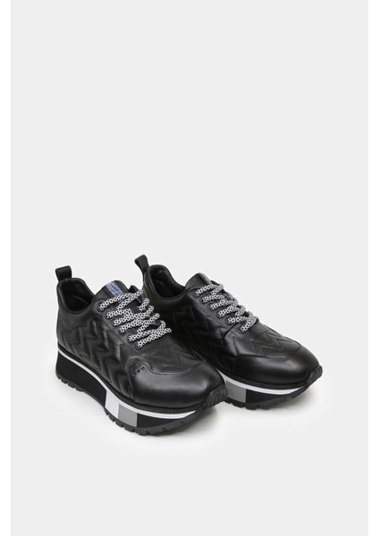 Monza Deri Sneaker Siyah