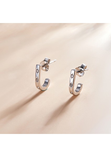 Yıldız Koltuk Değneği Kulak Çiviler Kadın Küpe (Silver) (Yurt Dışından) fiyatları