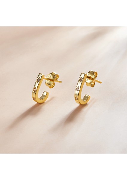 Yıldız Koltuk Değneği Kulak Çiviler Kadın Küpe (Gold) (Yurt Dışından) fiyatları