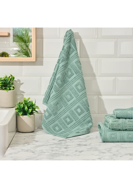 Soft Kybele Yüz Havlusu - Koyu Yeşil - 50X90 cm