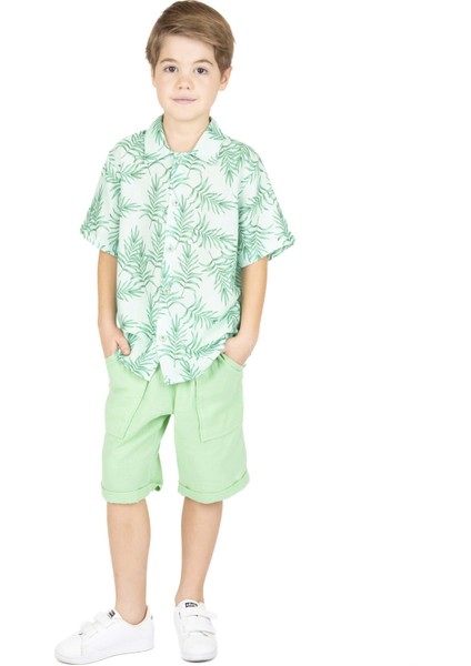 Erkek Çocuk Desenli Gömlek