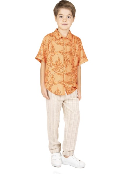 Erkek Çocuk Desenli Gömlek