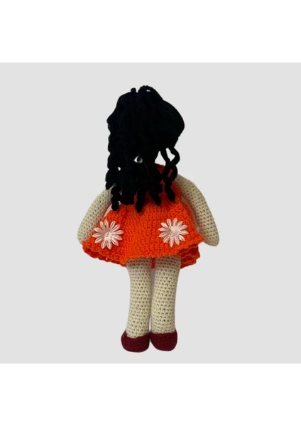 El Yapımı Amigurumi Siyah Saçlı Kız Çocuk - 33 cm fiyatları