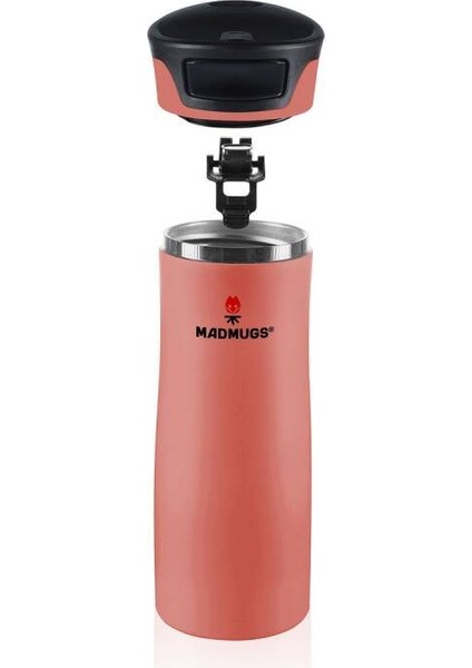 Travel Mug Termos Bardak 0.47 Lt Paslanmaz Çelik Termos Pembe