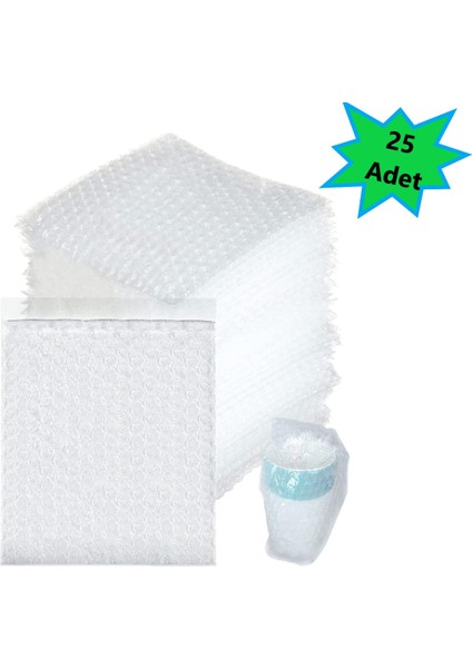 Balonlu Patpat Torba Bantlı 15x20 +5 (25 Adet) Baloncuklu Torba