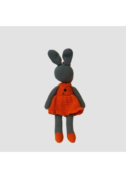 El Yapımı Amigurumi Turuncu Elbiseli Tavşan - 35 cm modelleri