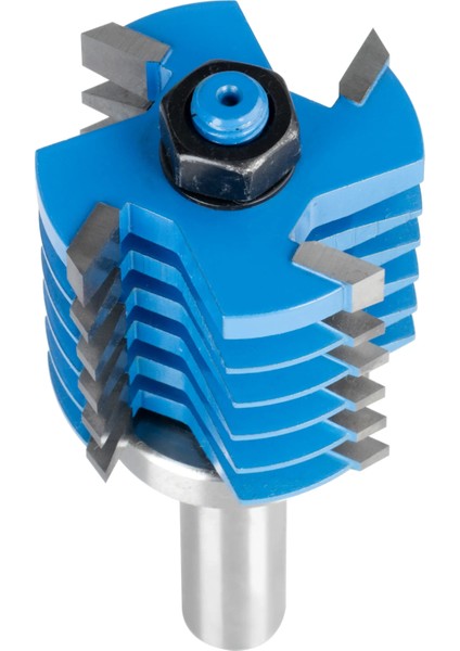 Ahşap Freze Bıçağı 17B-42038012 Rulmanlı Ekleme Freze Ucu Sap(D): 12 mm