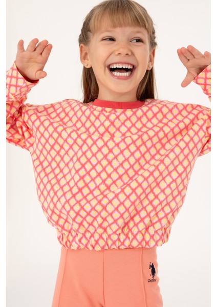 Kız Çocuk Nar Çiçeği Sweatshirt 50298156-VR239 fiyatları