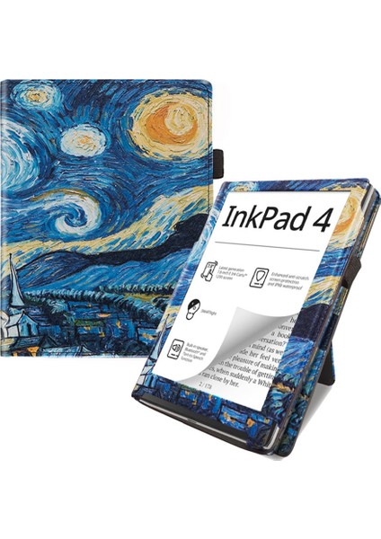 Pocketbook Inkpad Color 2 / 3 Için Skin-Fe Deri Kılıf (Yurt Dışından)