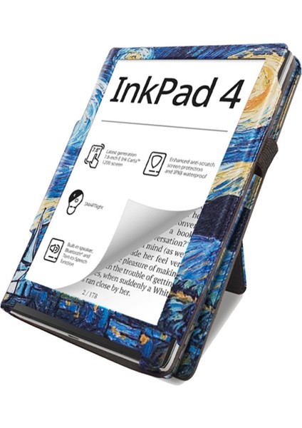 Pocketbook Inkpad Color 2 / 3 Için Skin-Fe Deri Kılıf (Yurt Dışından)