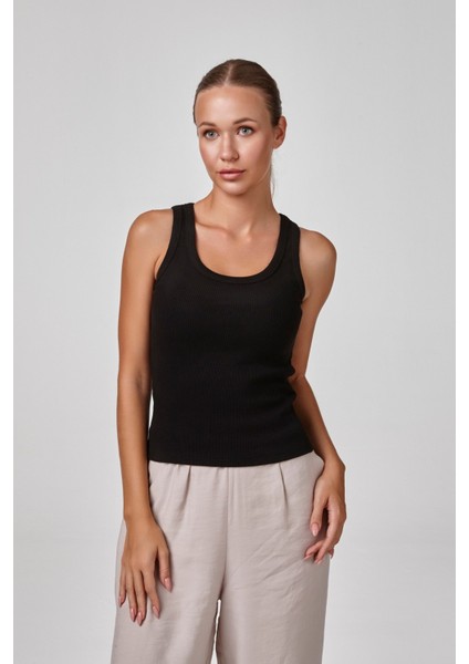 Kadın Ince Askılı Body T-Shirt Fit Kalıp