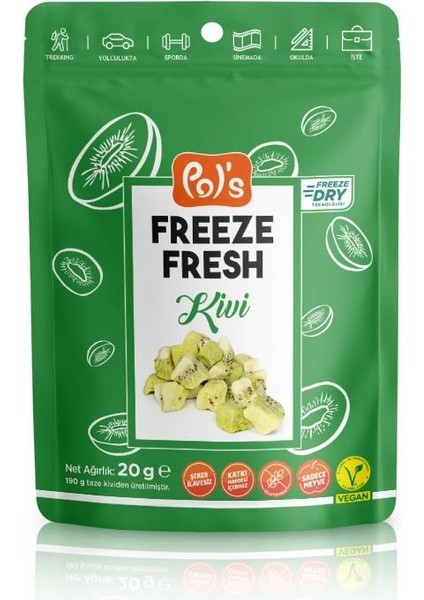 Nessiworld Pol’s Freeze Fresh Dondurularak Kurutulmuş Kivi 20 G