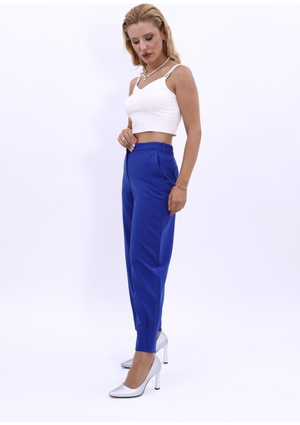 Paçası Pileli Pantolon-Saks modelleri