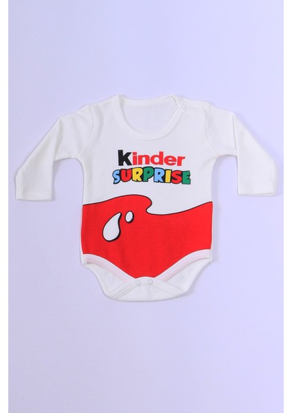 Bebek Kinder Baskılı Zıbın Uzun Kollu C18