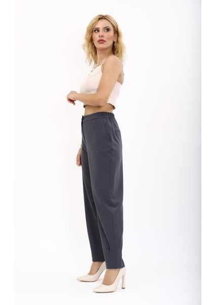 Pileli Paça Pantolon-Füme fiyatları