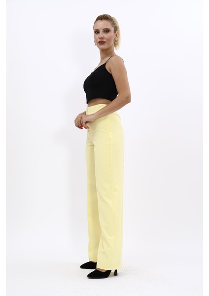 Bol Paça Pantolon-Sarı