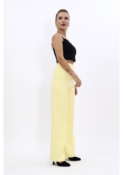 Bol Paça Pantolon-Sarı fiyatları