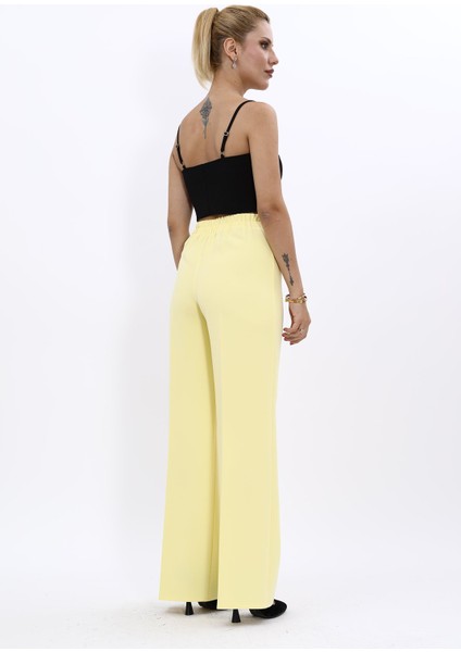 Bol Paça Pantolon-Sarı modelleri