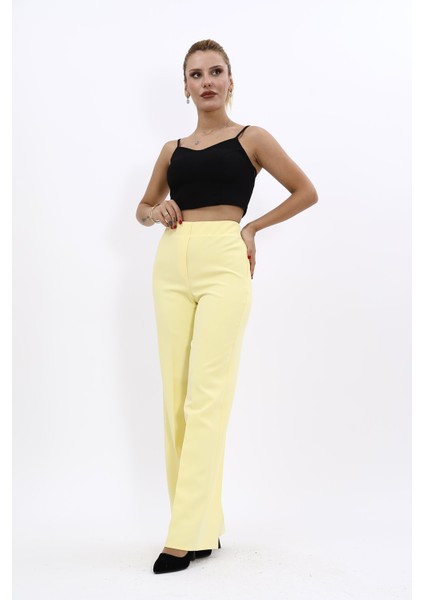 Bol Paça Pantolon-Sarı indirimleri