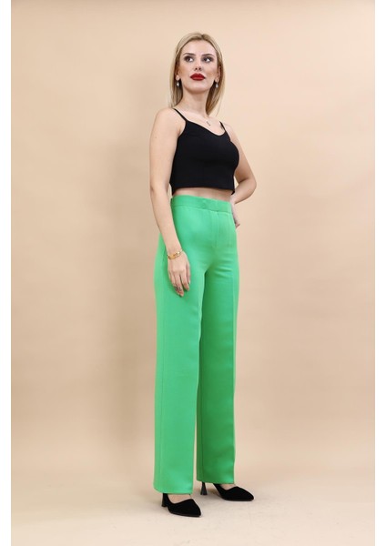 Bol Paça Pantolon -Yeşil modelleri